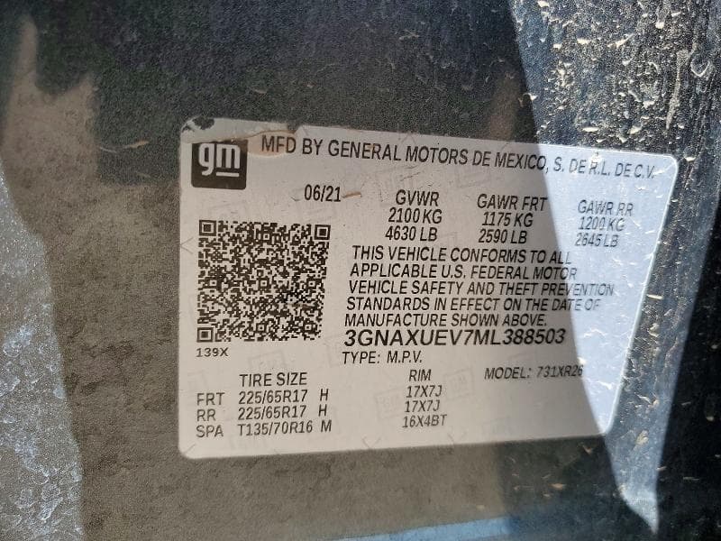 2021 CHEVROLET EQUINOX LT 13