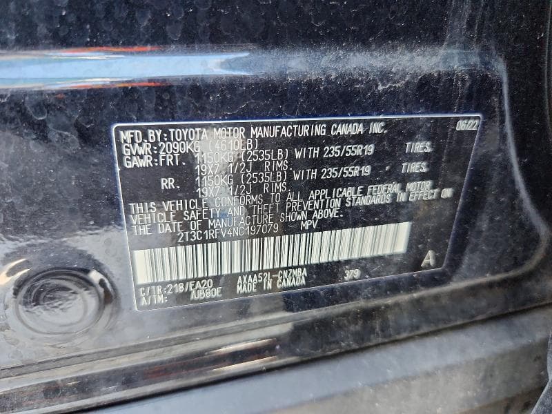 2022 TOYOTA RAV4 XLE PREMIUM 12