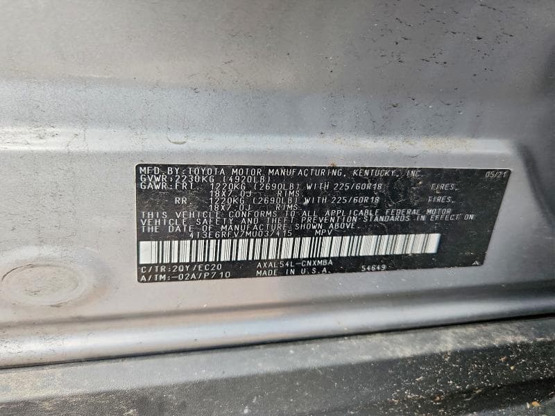 2021 TOYOTA RAV4 XSE 13