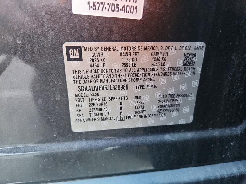 2018 GMC TERRAIN SLE 13