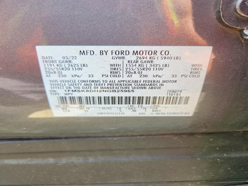 2022 FORD EXPLORER XLT 13