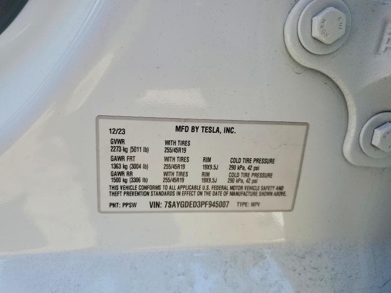 2023 TESLA MODEL Y 12