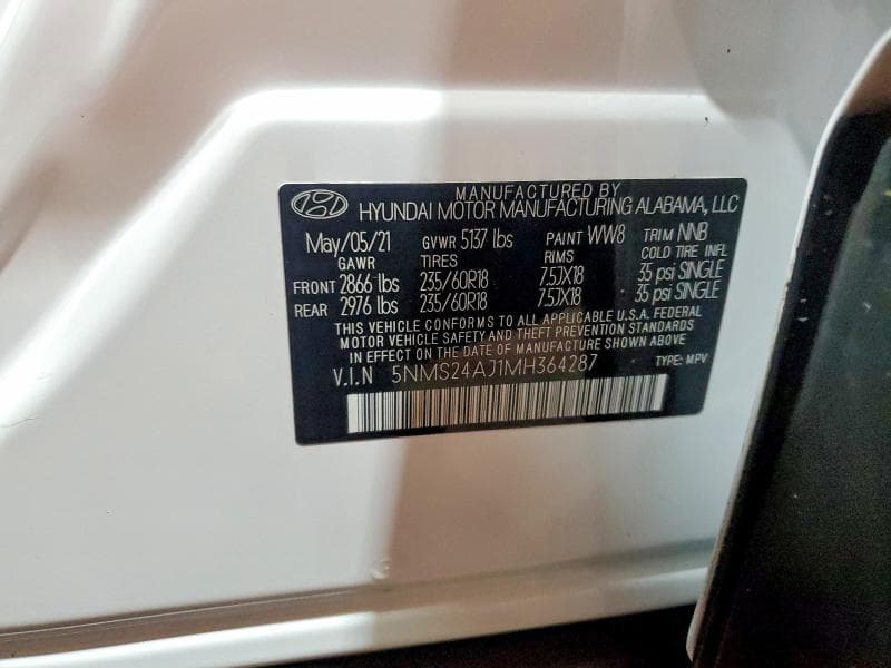 2021 HYUNDAI SANTA FE SEL 13