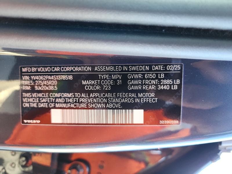 2025 VOLVO XC90 CORE 14