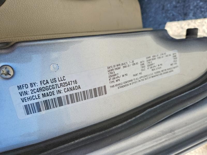 2020 DODGE GRAND CARAVAN SXT 13