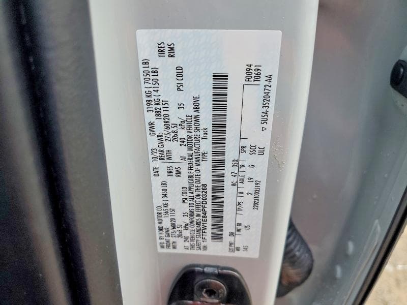 2023 FORD F150 SUPERCREW 12