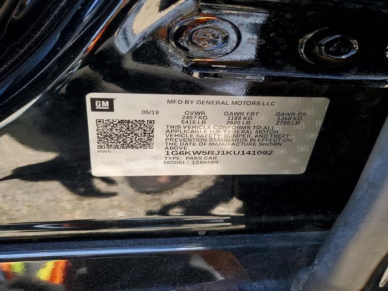 2019 CADILLAC CT6-V 12
