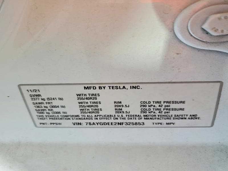 2022 TESLA MODEL Y 14