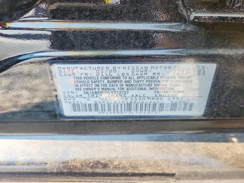 2020 NISSAN SENTRA S 12