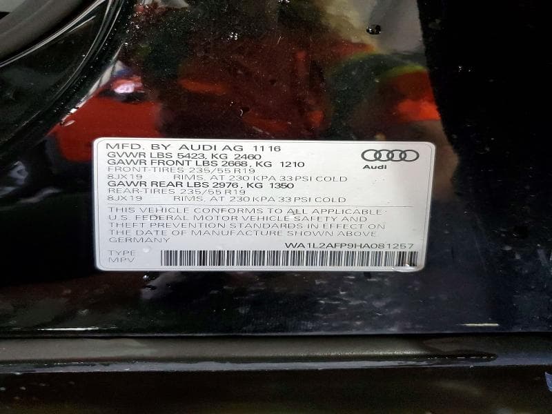 2017 AUDI Q5 13