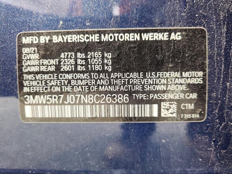 2022 BMW 330XI 12