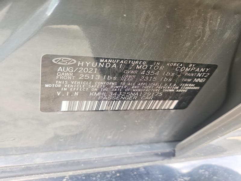 2022 HYUNDAI SONATA LIMITED 12