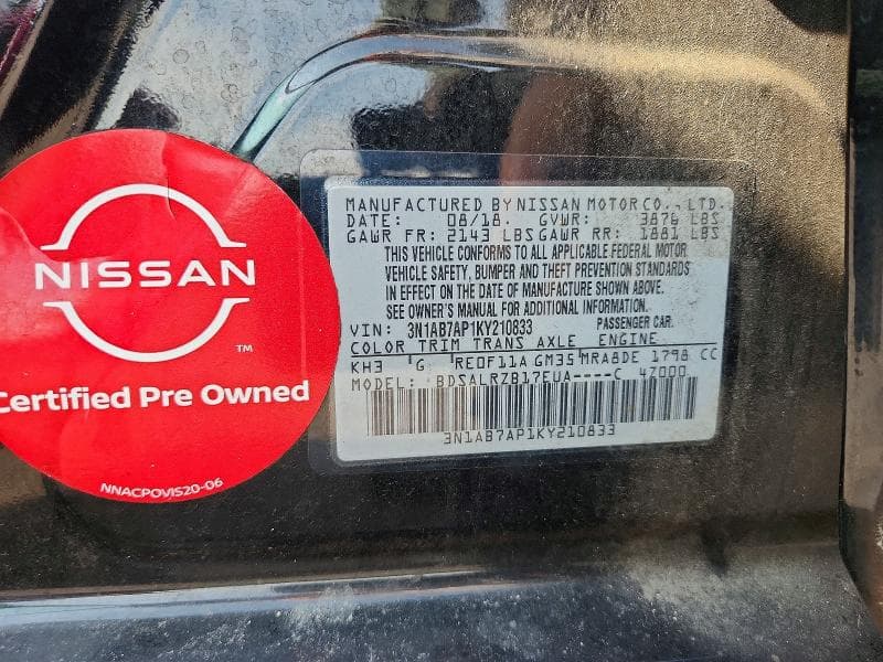 2019 NISSAN SENTRA SR 12