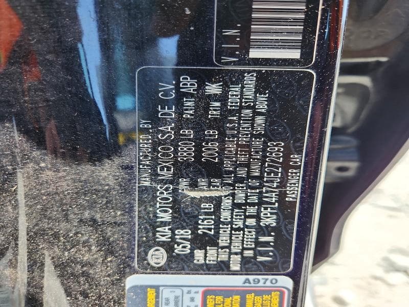 2018 KIA FORTE LX 13