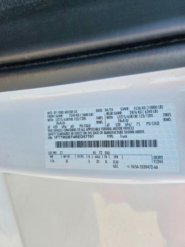 2024 FORD F250 SUPER DUTY 12