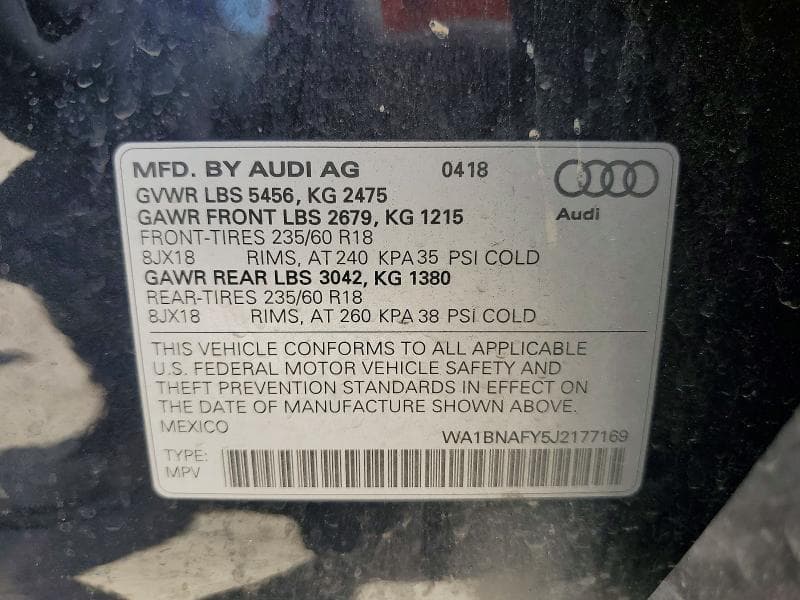 2018 AUDI Q5 PREMIUM PLUS 13