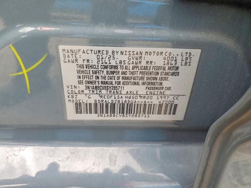 2025 NISSAN SENTRA SV 12