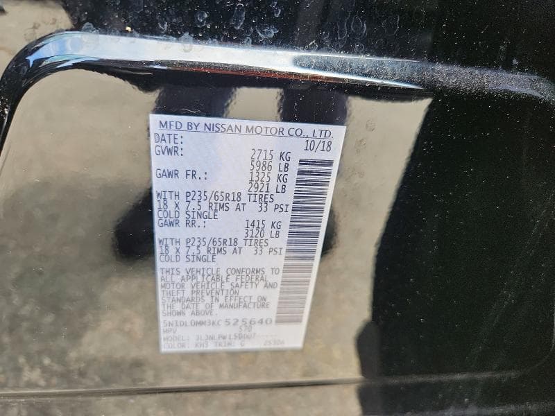 2019 INFINITI QX60 PURE 13