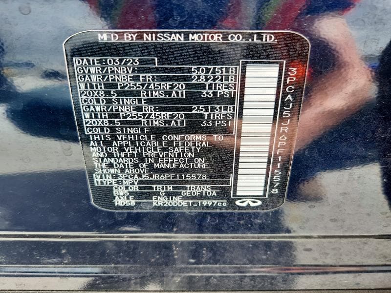 2023 INFINITI QX55 LUXE 14