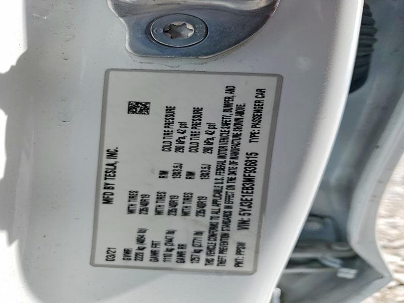 2021 TESLA MODEL 3 13