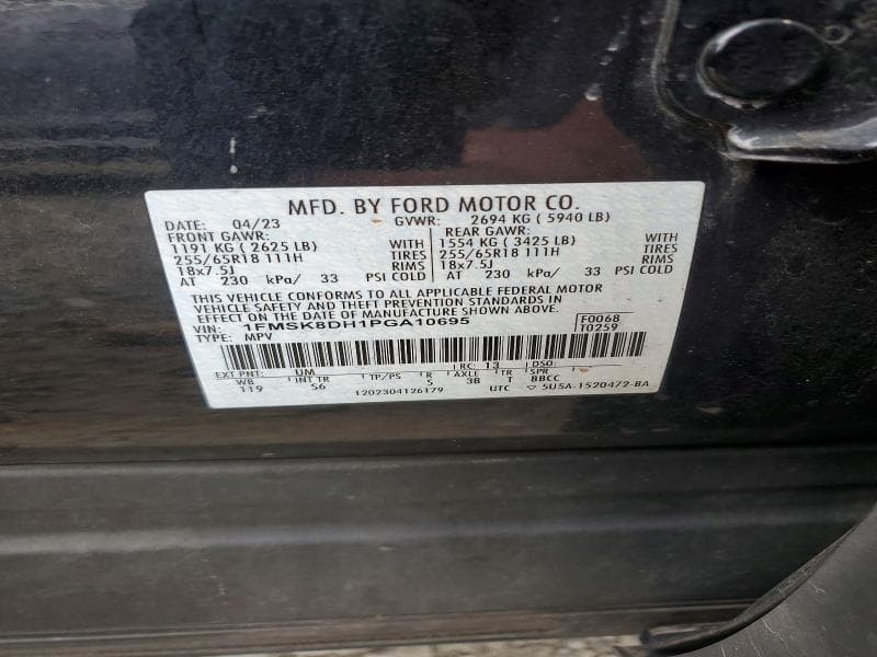 2023 FORD EXPLORER XLT 14