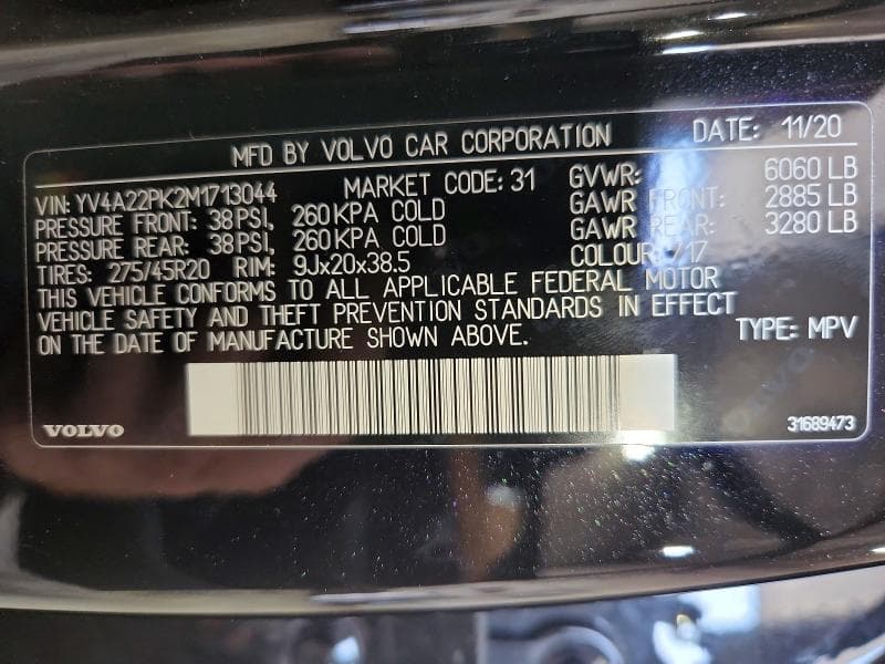 2021 VOLVO XC90 T6 MOMENTUM 13