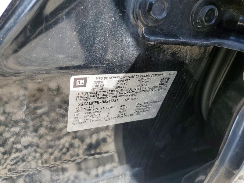 2017 GMC TERRAIN SLE 13