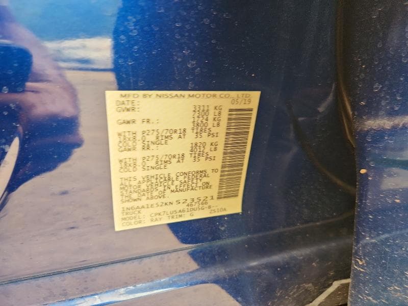 2019 NISSAN TITAN PRO-4X 13