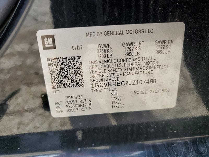 2018 CHEVROLET SILVEO1500 13