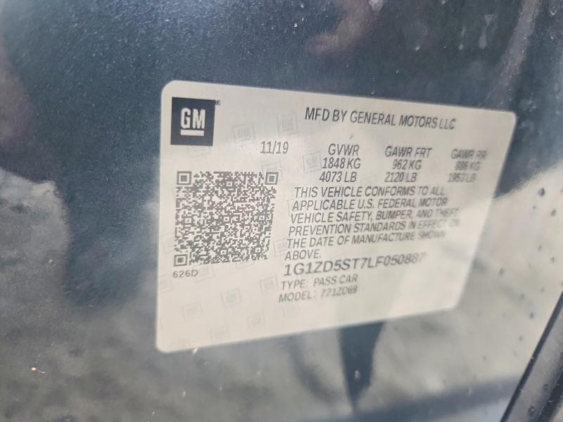 2020 CHEVROLET MALIBU LT 12