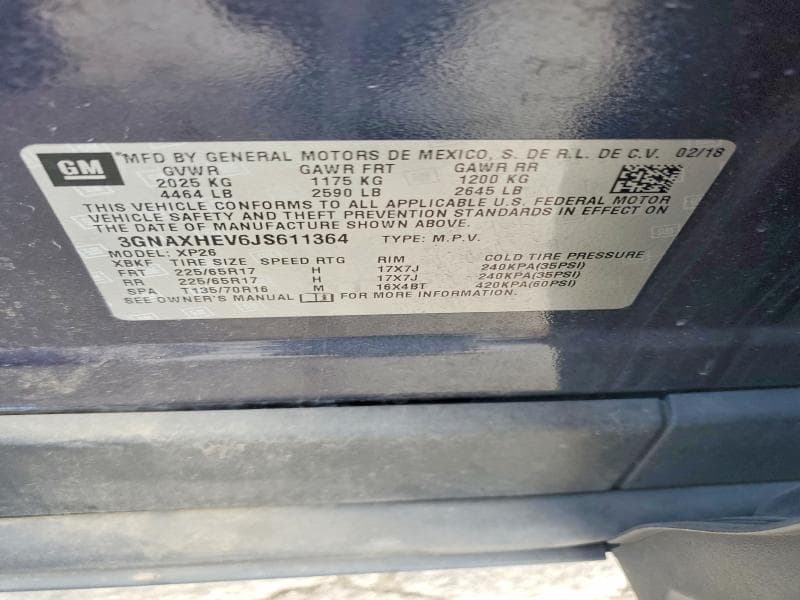 2018 CHEVROLET EQUINOX LS 13