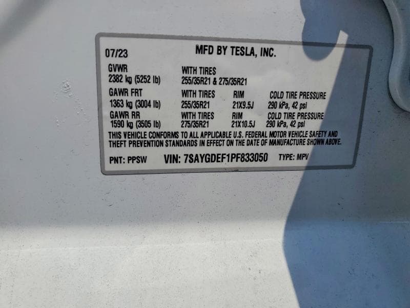 2023 TESLA MODEL Y 12