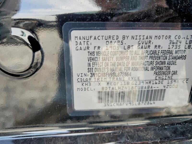 2025 NISSAN VERSA SR 12
