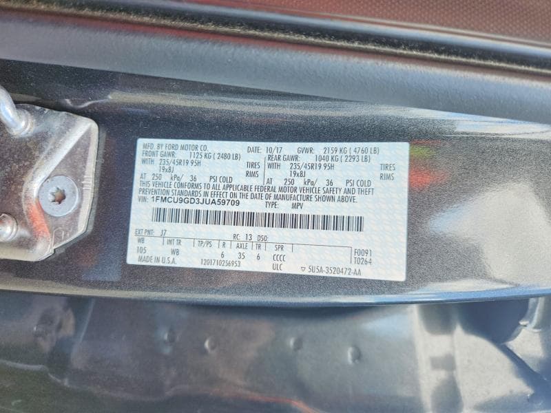 2018 FORD ESCAPE SE 12
