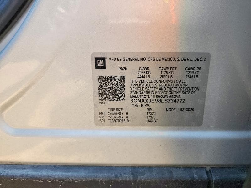 2020 CHEVROLET EQUINOX LT 13