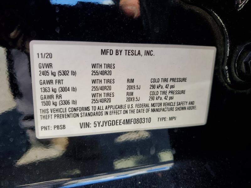 2021 TESLA MODEL Y 12