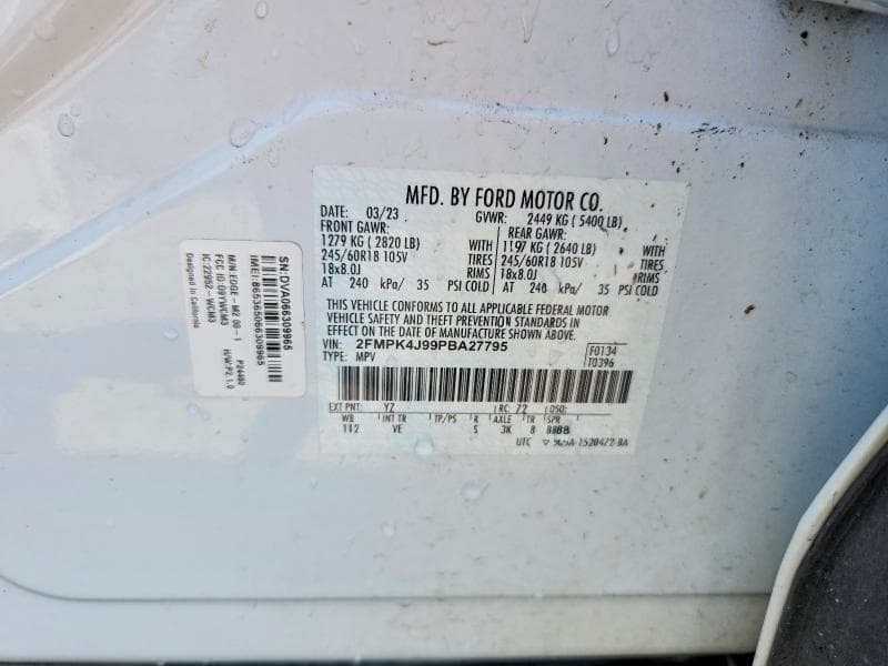 2023 FORD EDGE SEL 12
