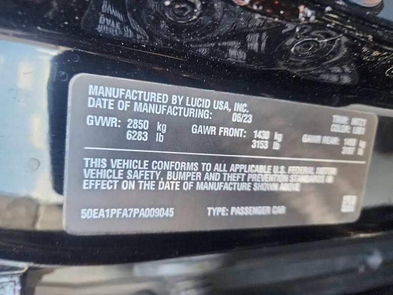 2023 LUCID MOTORS AIR PURE 12