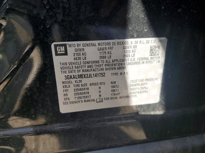 2018 GMC TERRAIN SLE 13