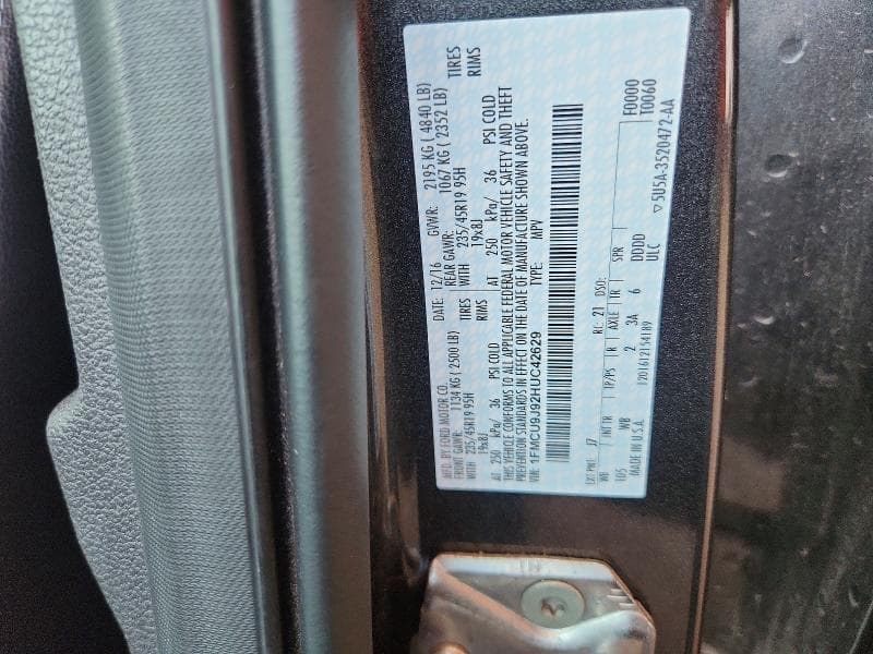 2017 FORD ESCAPE TITANIUM 12
