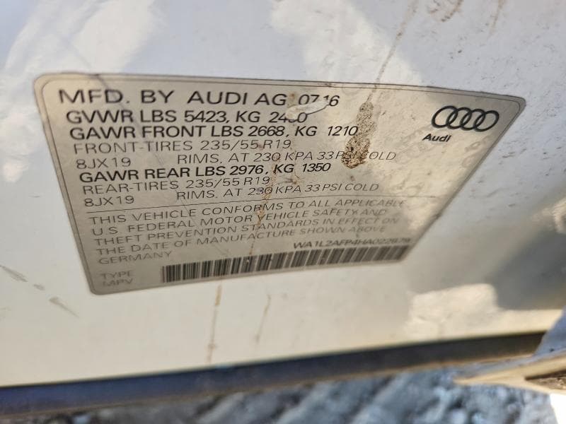 2017 AUDI Q5 PREMIUM PLUS 13