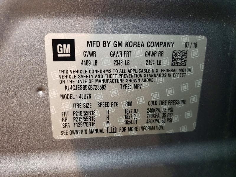 2019 BUICK ENCORE PREFERRED 13