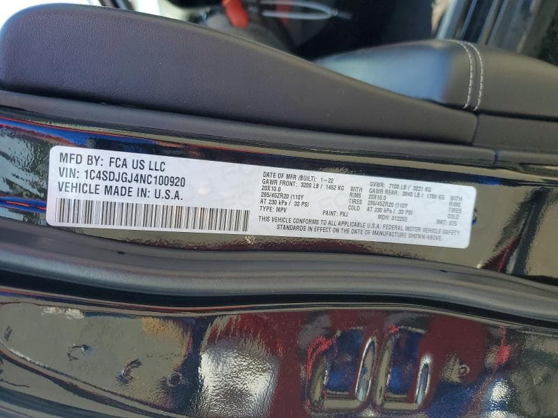 2022 DODGE DURANGO SRT 392 14