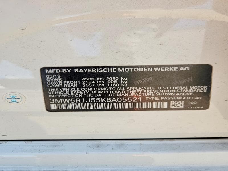 2019 BMW 330I 12