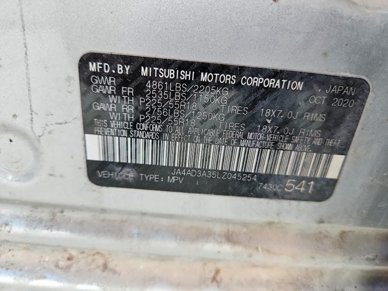 2020 MITSUBISHI OUTLANDER SE 13