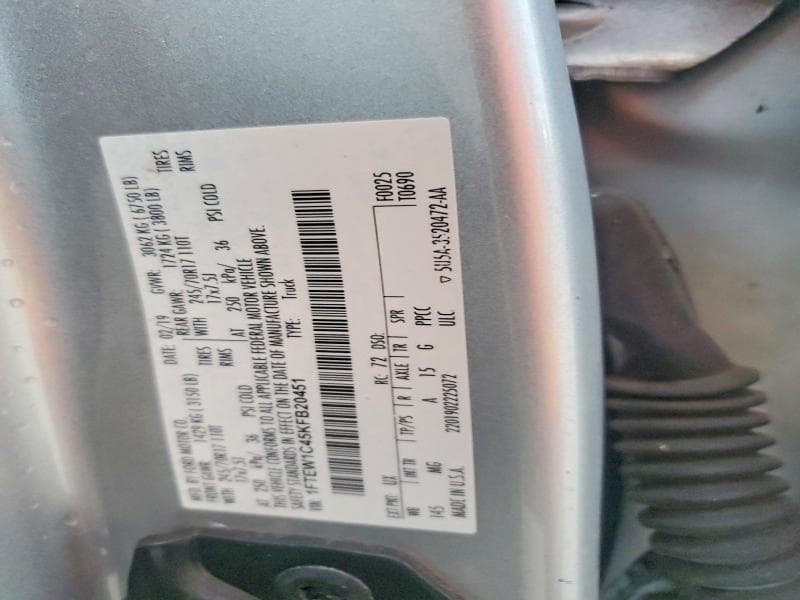 2019 FORD F150 SUPERCREW 12