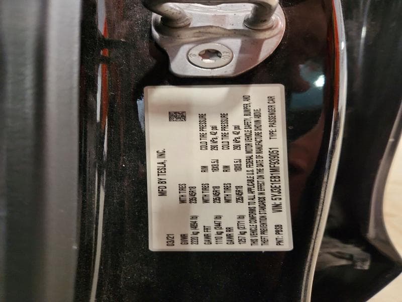 2021 TESLA MODEL 3 12