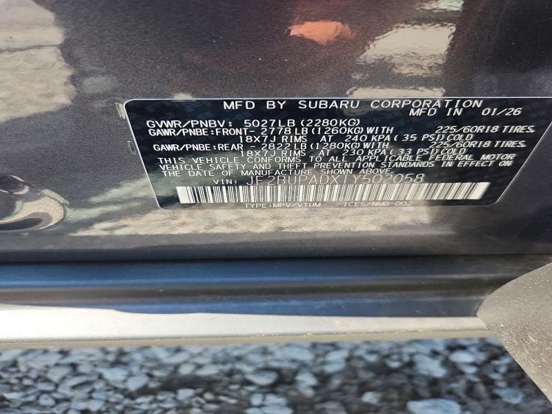 2026 SUBARU OUTBACK PREMIUM 14