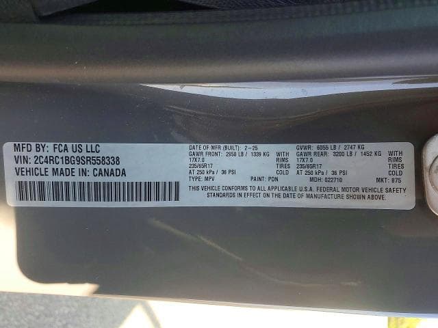 2025 CHRYSLER PACIFICA SELECT 14