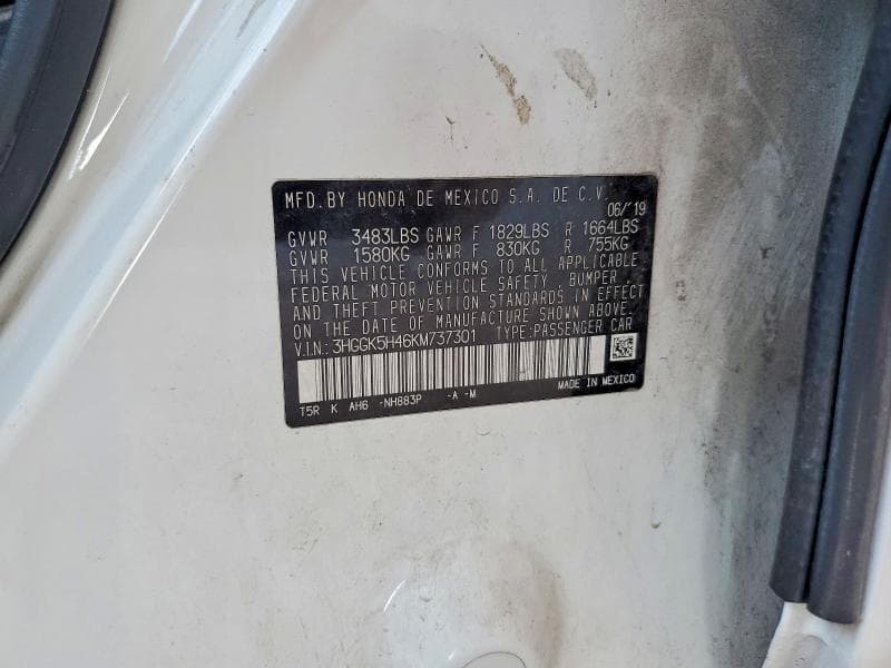 2019 HONDA FIT LX 13